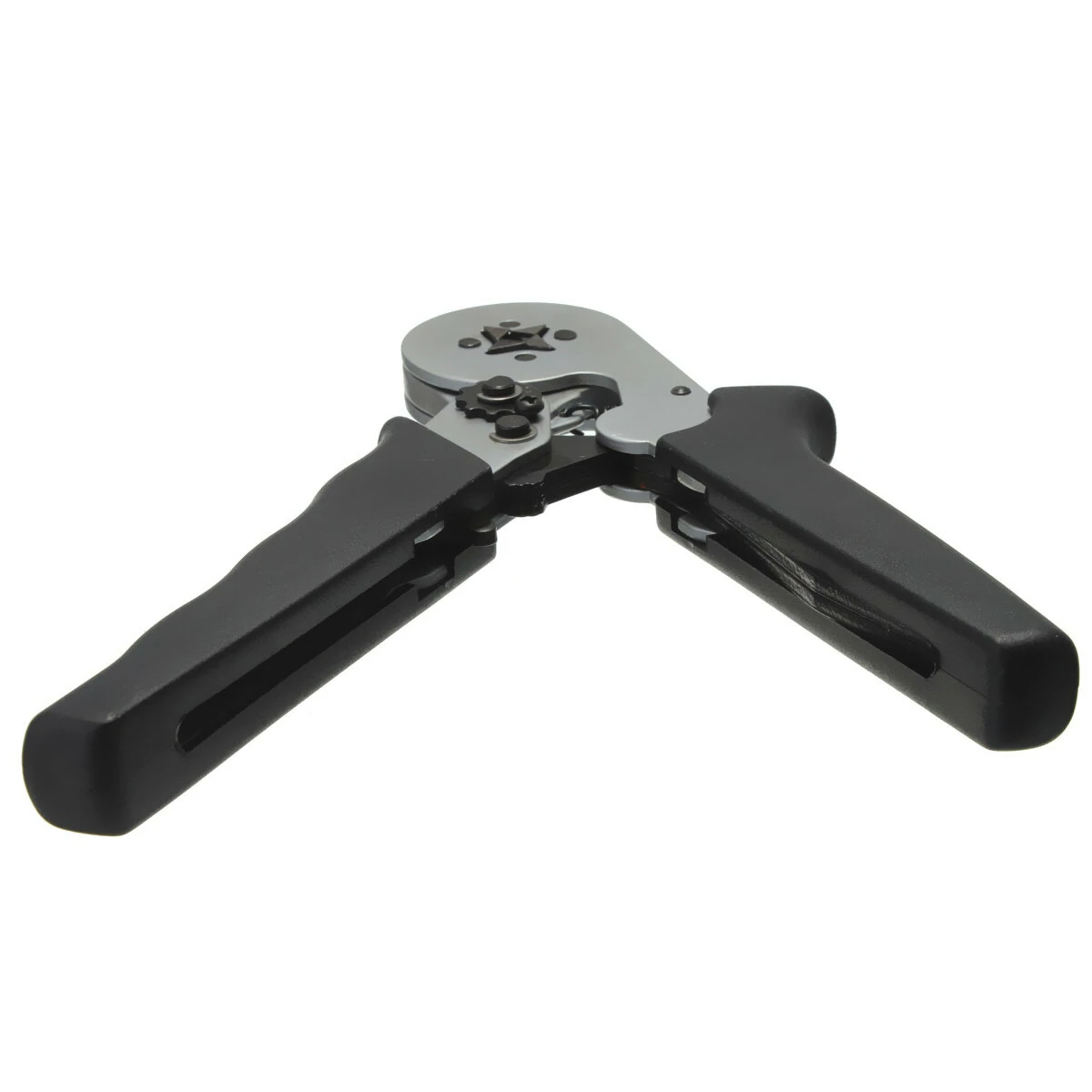 Self-Adjustable Terminal Crimping Tool with 0.08-6.0mm² Range Ergonomic Nylon Handle Uniform Pressure Crimp Ideal for Insulated and Non-insulated Wire Connections — view 4