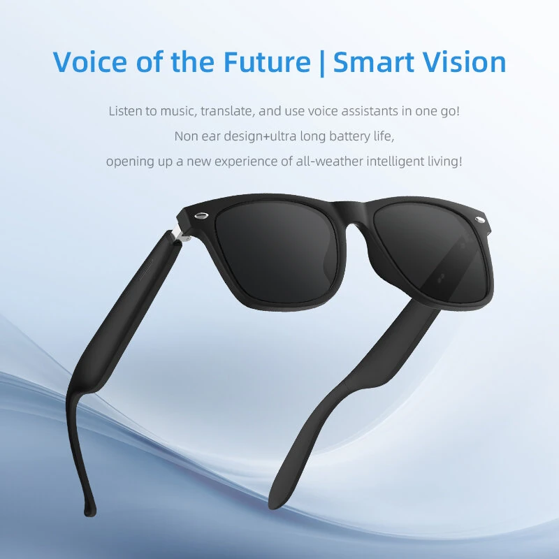 Senbono A01 Smart bluetooth Glasses bluetooth 5.3 100+ Language Translation AI Noise Reduction Hands Free Voice Control UV Protection Semi-Open Ear Audio Glasses — view 5