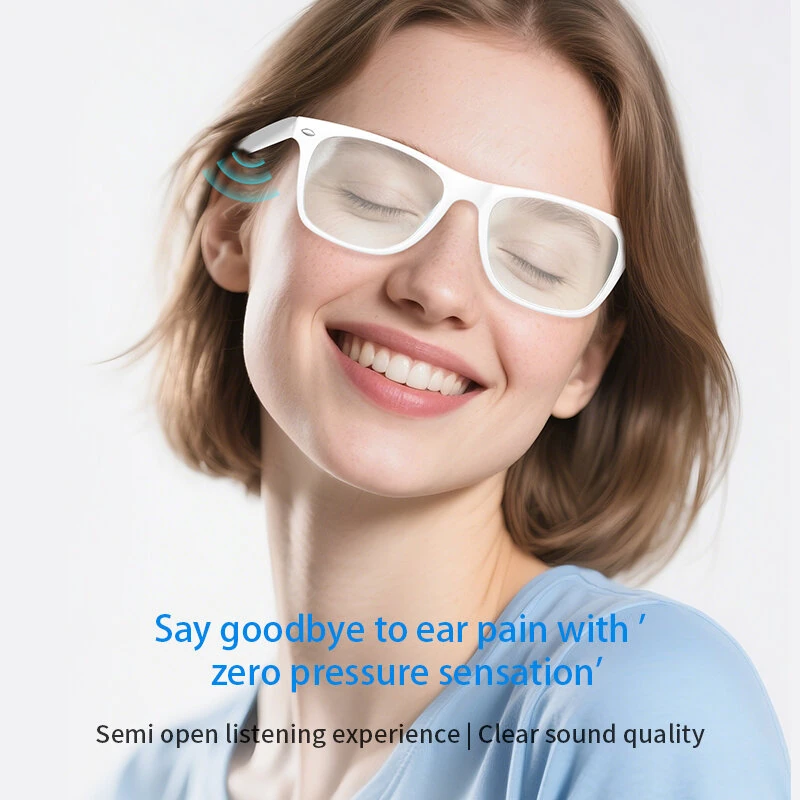 Senbono A01 Smart bluetooth Glasses bluetooth 5.3 100+ Language Translation AI Noise Reduction Hands Free Voice Control UV Protection Semi-Open Ear Audio Glasses — view 7