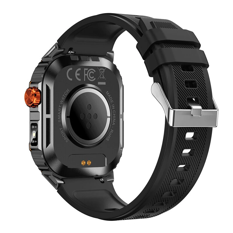 SENBONO D16 2.01-Inch HD Screen Strong Flashlight 35 Days Battery Life Heart Rate Blood Pressure Blood Oxygen Monitor Sleep Monitoring Breathing Exercise Multi-sport Modes IP68 Waterproof Smart Watch — view 11