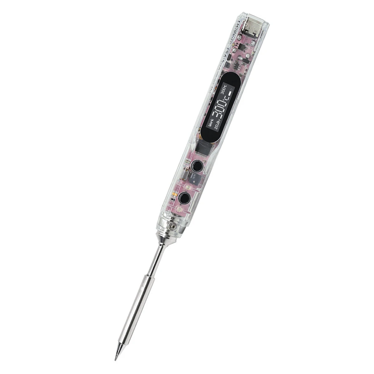 SEQUER SI012 Pro Max T12 Portable OLED Soldering Iron with Color Ambience Light Chinese, English and Russian Menu Applicable T12 Soldering Iron Tips Support PD — view 3