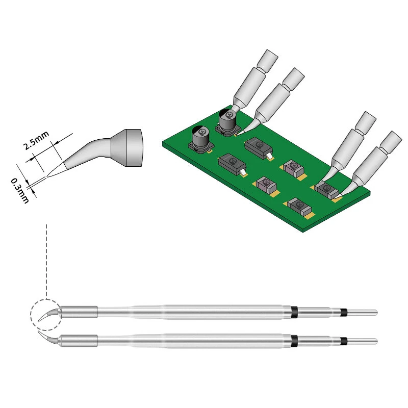 SEQURE Hot Tweezers Desoldering Tip For SEQURE HT140 2-IN-1 Hot Tweezers And Soldering Iron — SEQURE