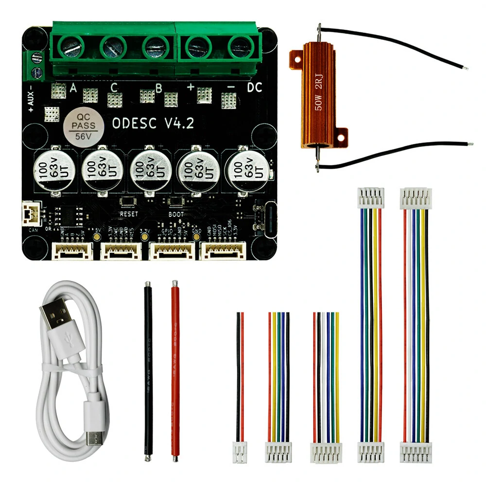 SEQURE ODESC V4.2 Single Drive High Current High Precision Brushless Servo Motor Controller Based On ODrive3.6 Upgrade, Software Configuration Compatible With Odrivetool FOC BLDC RC Car Parts — view 2