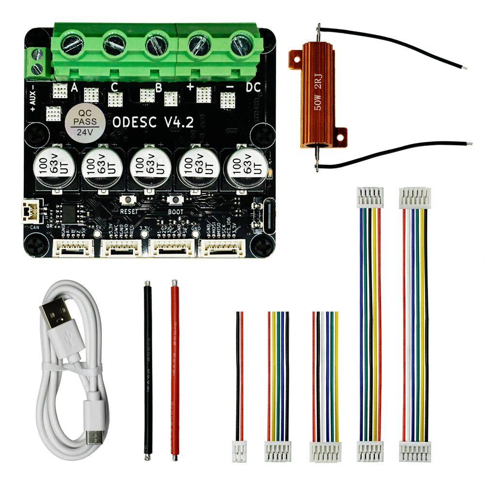 SEQURE ODESC V4.2 Single Drive High Current High Precision Brushless Servo Motor Controller Based On ODrive3.6 Upgrade, Software Configuration Compatible With Odrivetool FOC BLDC RC Car Parts — view 3