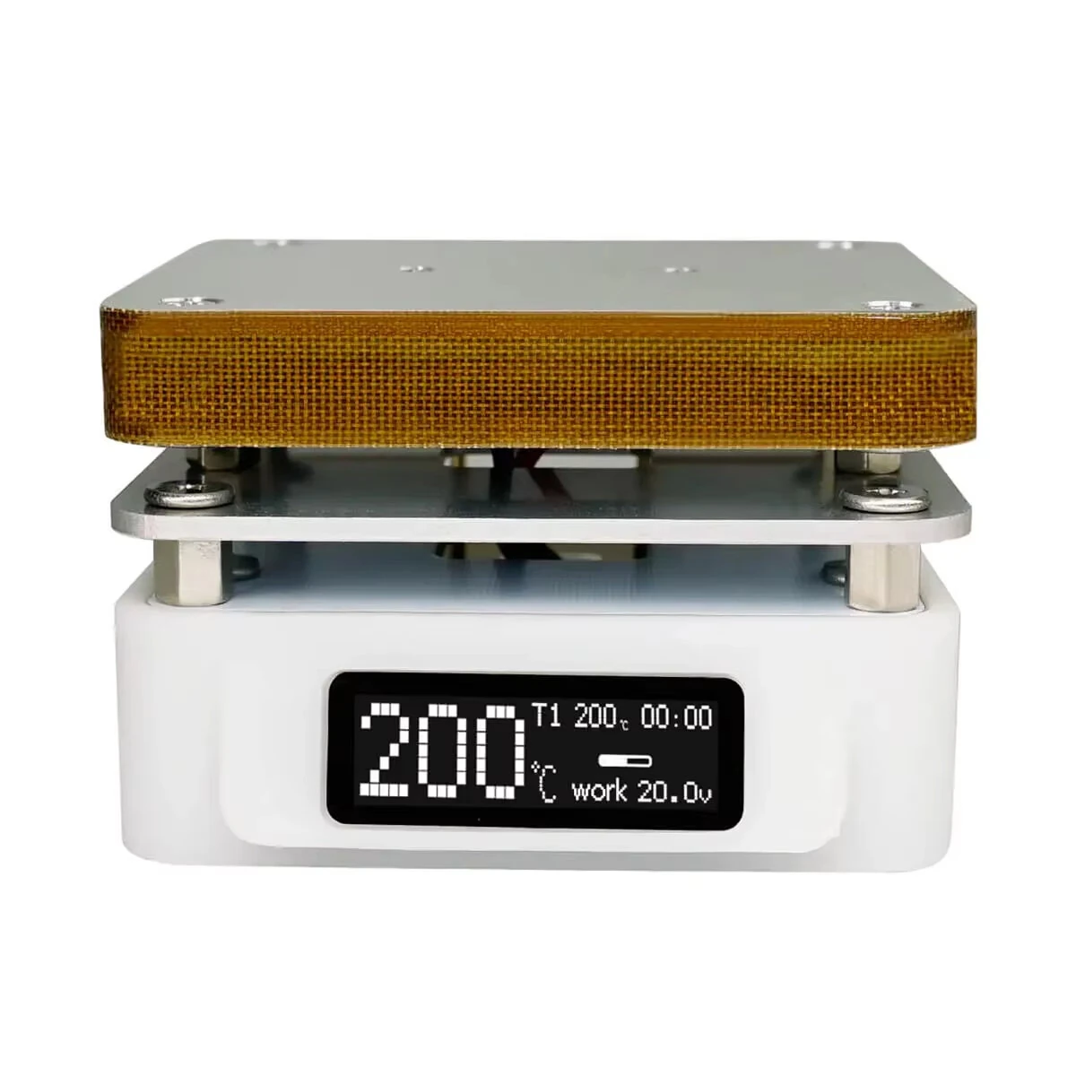 SEQURE T55 Adjustable Temperature Rework Station Electronic Hot Plate 50℃-280℃ Type-C PD QC DC Power Supply OLED Display SMD PCB Heating