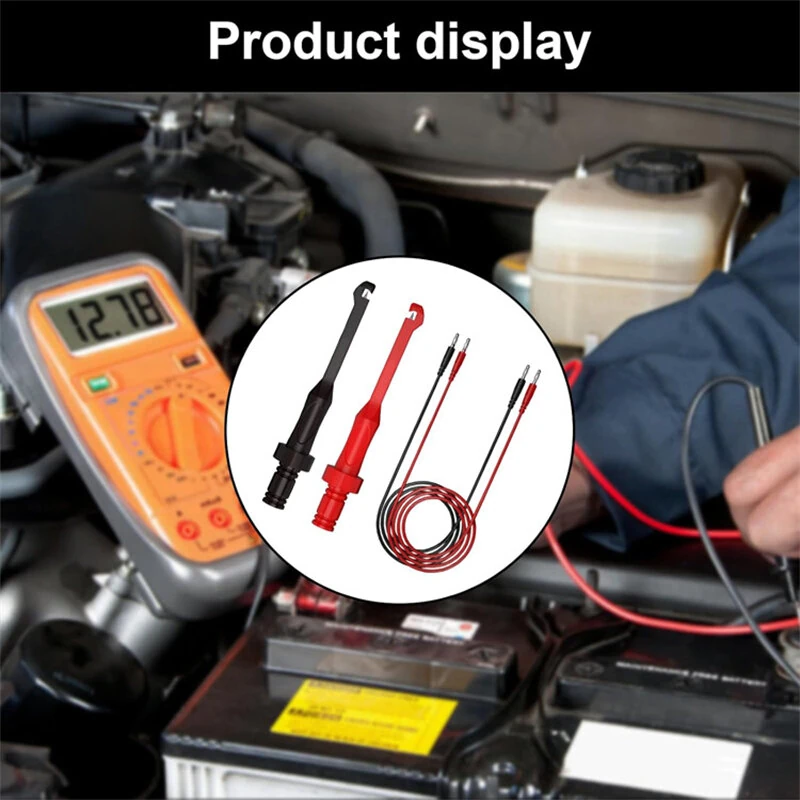 SG1016 4mm Banana Plug Multimeter Test Probes Nickel Plated Brass Wire Piercing Tools for Electrical and Automotive Circuit Testing — view 6