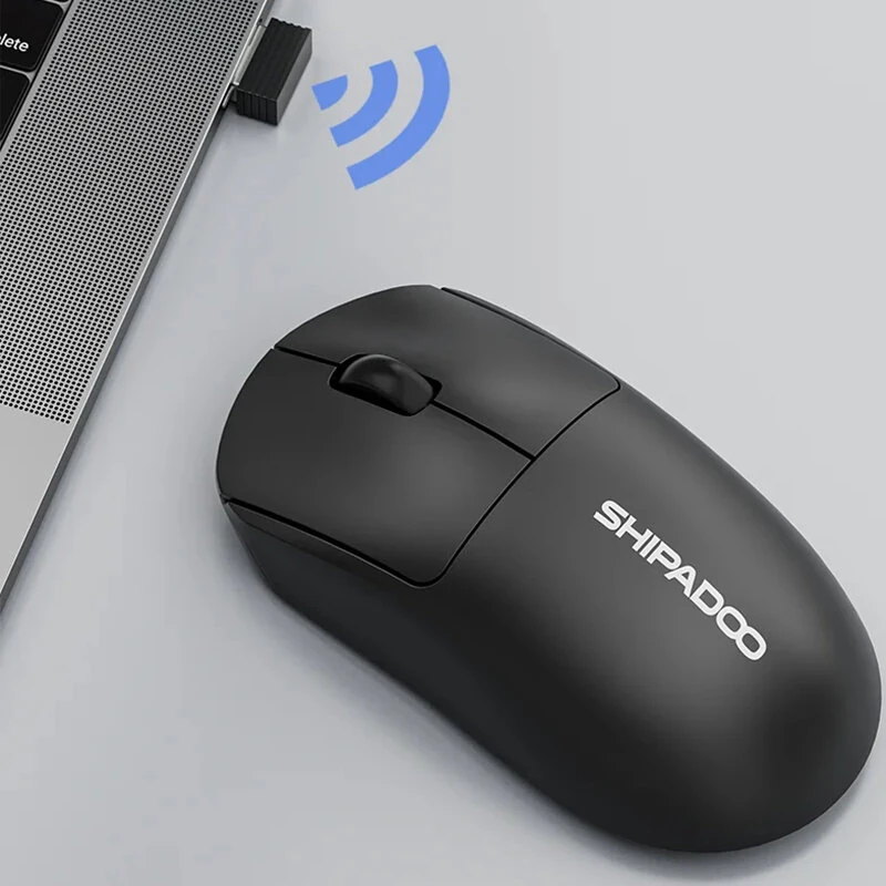SHIPADOO W200 2.4G Wireless Mouse 1000DPI Ergonomics Laptop Tablet Desktop Gamer Mice Plug and Play — view 5