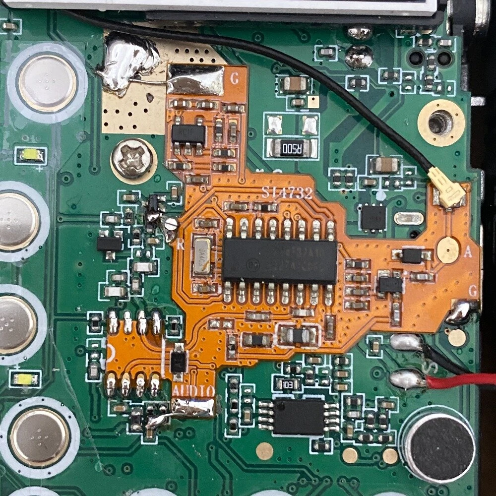 SI4732 Chip and Crystal Oscillator Component Modification Module for Quansheng UVK5/K6 PLUS FPC Version — view 3