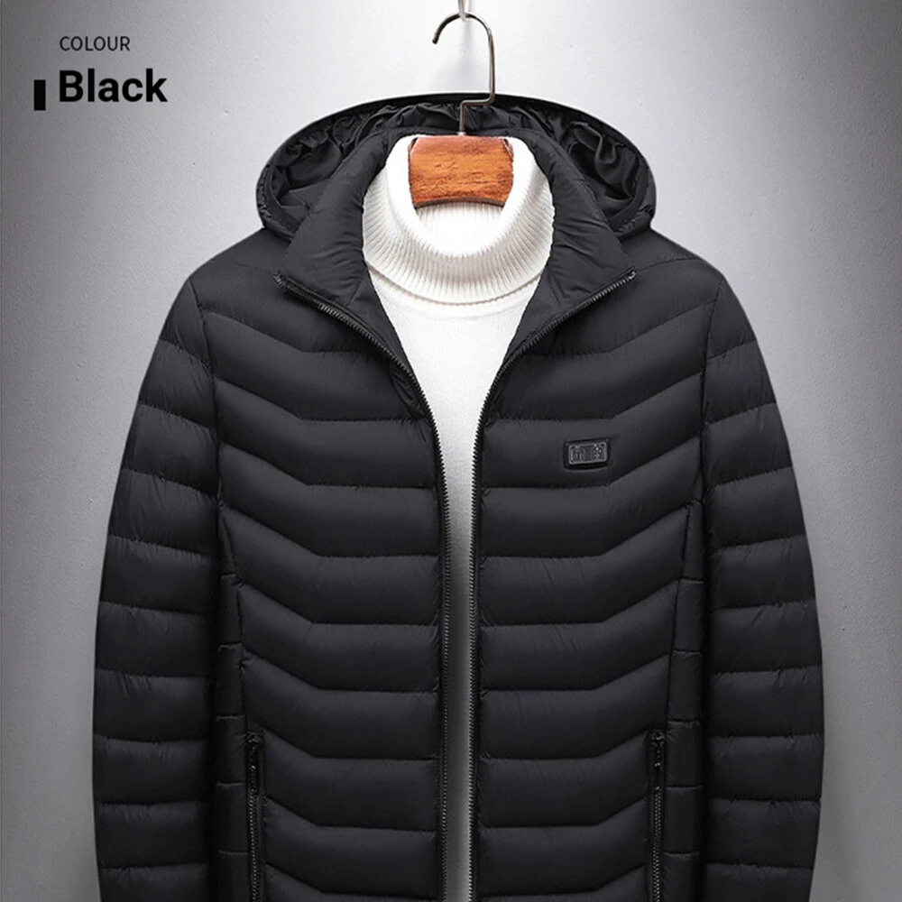 Single-control 9-zone Heating / Dual-control 11-zone Heating Electric Jacket Three Temperature Adjustment USB Power Supply Intelligent Warmth Retention for outdoor Cycling Sports — view 5