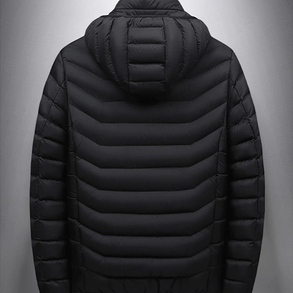 Single-control 9-zone Heating / Dual-control 11-zone Heating Electric Jacket Three Temperature Adjustment USB Power Supply Intelligent Warmth Retention for outdoor Cycling Sports — view 6