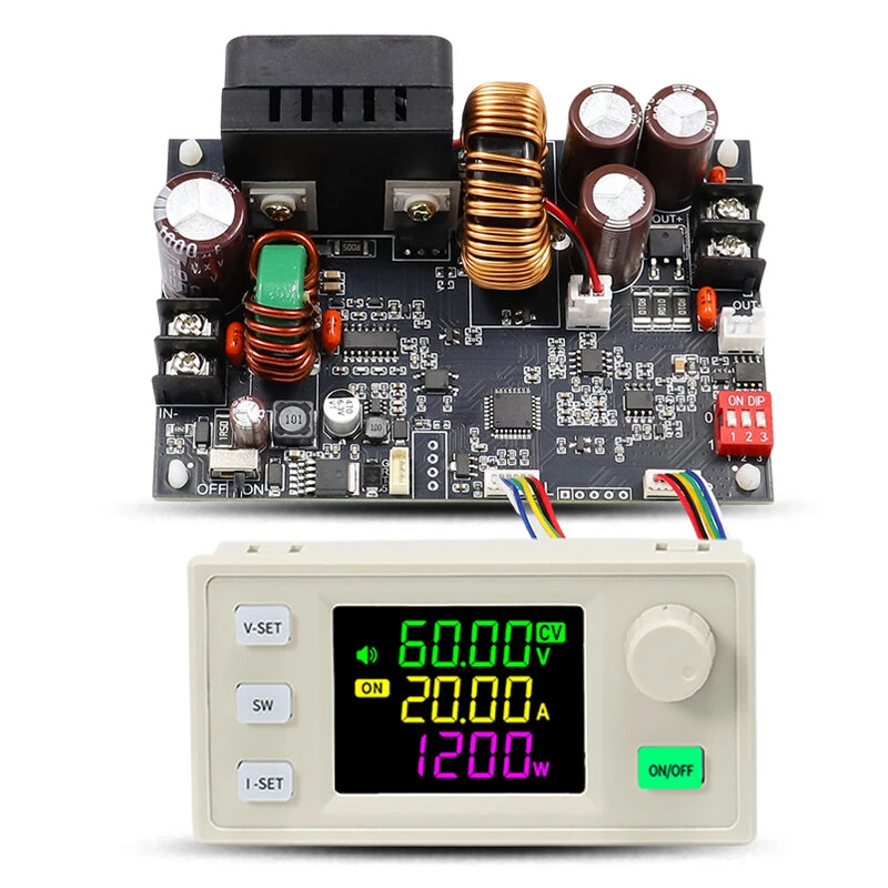 Sinlink XY6020LV 20A/1200W CNC Adjustable DC Regulated Buck Power Supply Constant Voltage and Current Maintenance Step-down Module — Sinlink