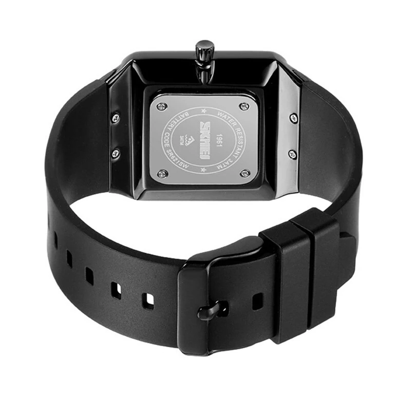 SKMEI Fashion Square Men Watch Simple Quartz Watch Waterproof Electronic Watch Casual Sport Wristwatches — view 6
