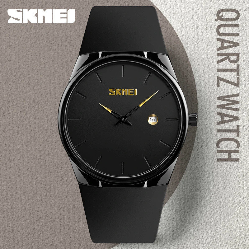 SKMEI Men's Quartz Watch Waterproof Small Dial Date Calendar Simple Fashion Sports Watch for Men Women — view 5