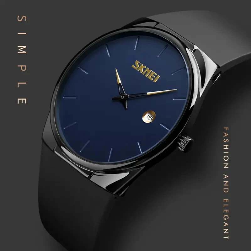 SKMEI Men's Quartz Watch Waterproof Small Dial Date Calendar Simple Fashion Sports Watch for Men Women — view 6