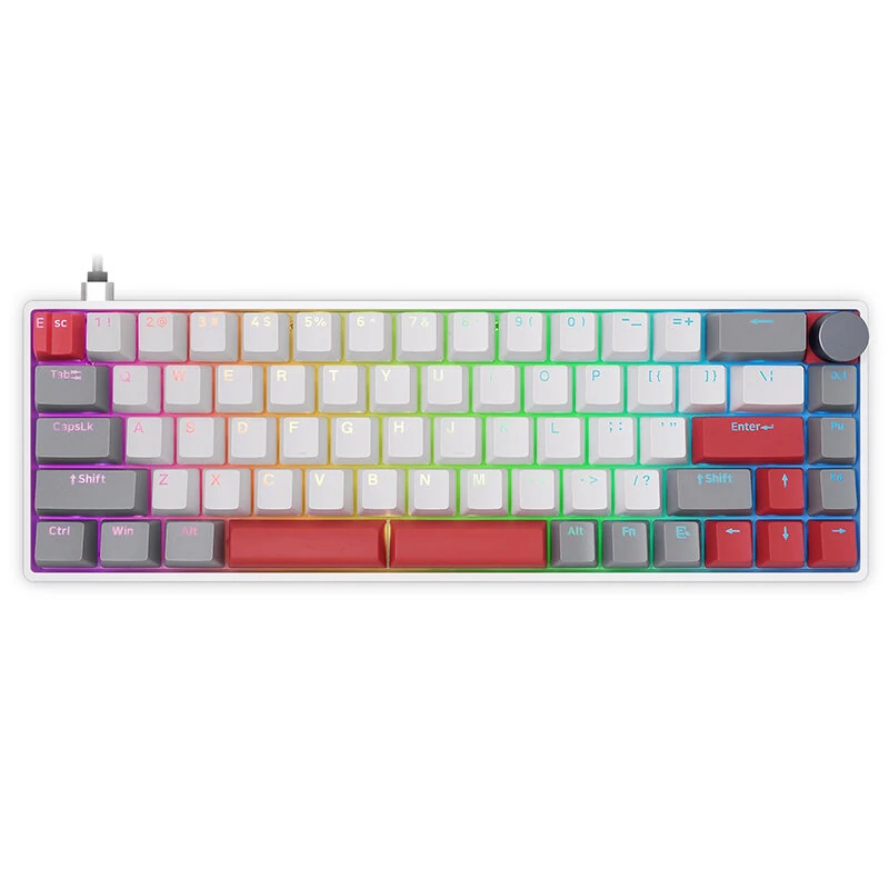 SKYLOONG GK6+ 68 Keys Wired Mechanical Gaming Keyboard Optical Switch RGB Type-C Programmable 65% Layout Gaming Keyboard — SKYLOONG