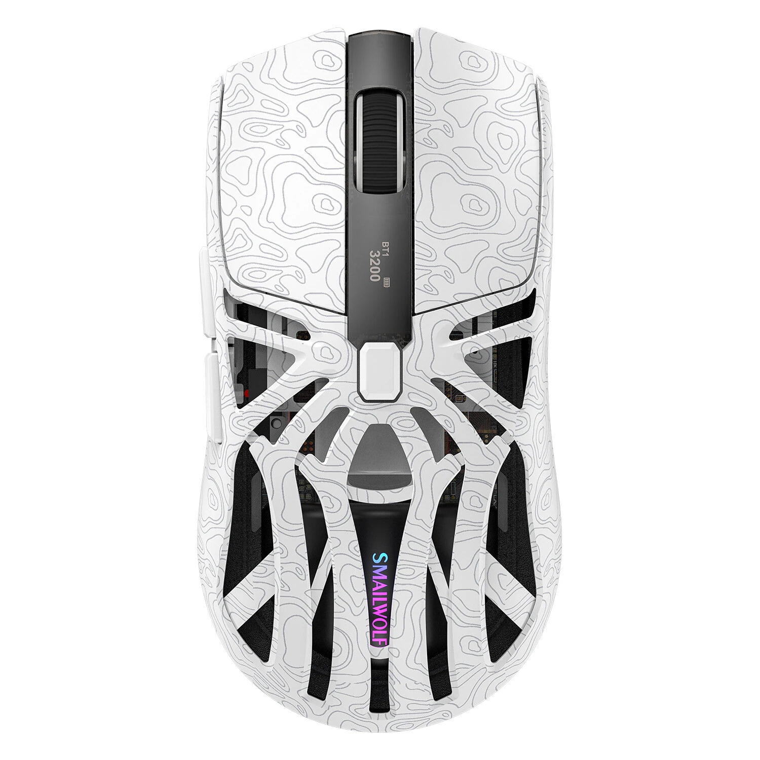 SMAILWOLF M8 Tri-mode Gaming Mouse with Charger Dock PAW3311 Sensor RGB 12000DPI 1KHz Return Rate 72g Lightweight Rechargeable Mouse — view 2