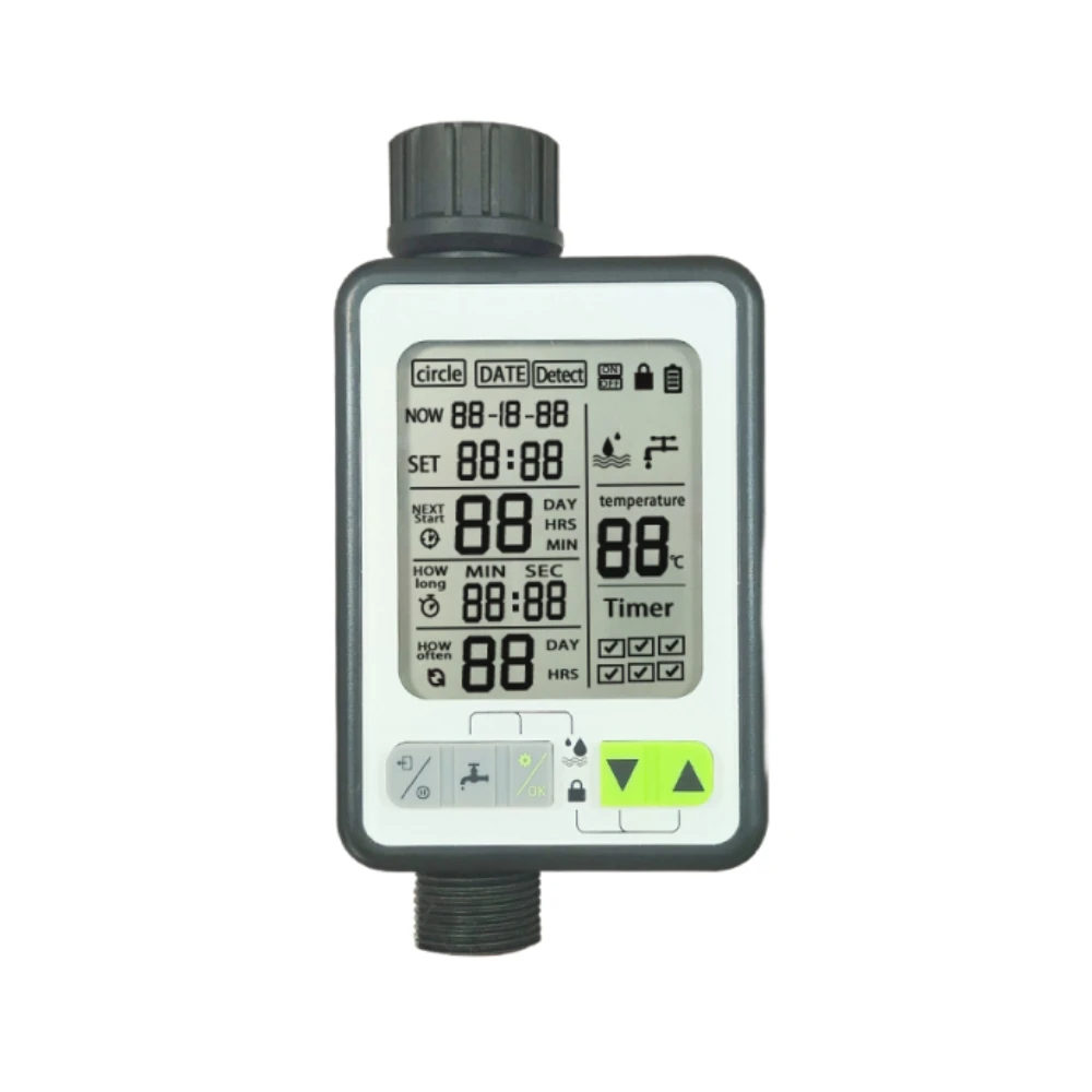 Smart Automatic Irrigation Controller with Rain Sensing Large Screen Timer & Low Power Protection Flexible Customization for Garden and Balcony Plant Watering — view 2