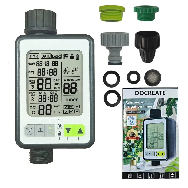 Smart Automatic Irrigation Controller with Rain Sensing Large Screen Timer & Low Power Protection Flexible Customization for Garden and Balcony Plant Watering — view 6