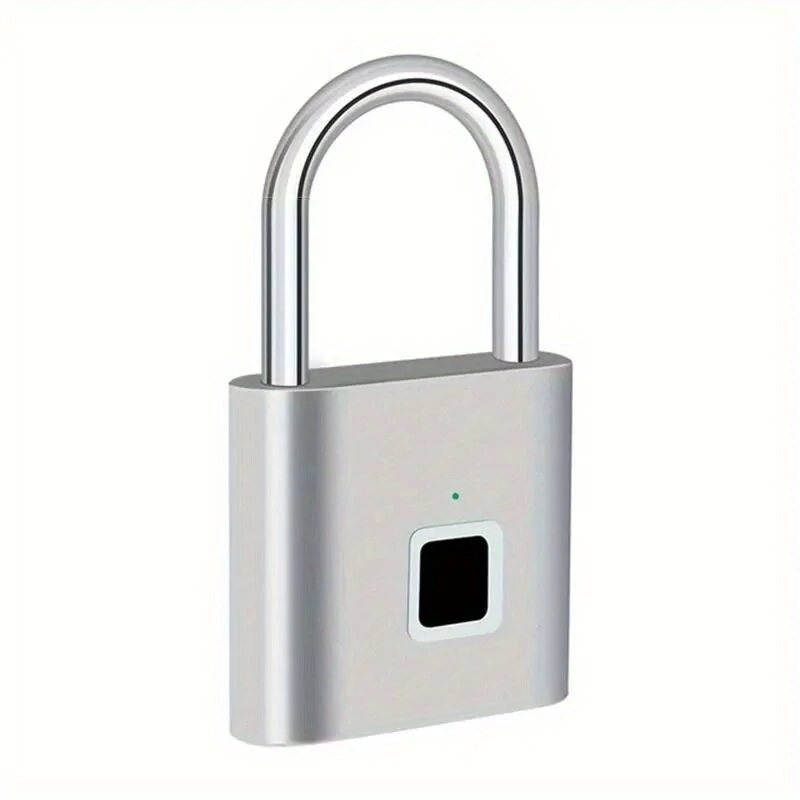 Smart Fingerprint Padlock 20 Fingerprints USB Rechargeable Door Lock Biometric Fingerprint Door Lock Zinc Alloy Smart Life Unlock — view 10