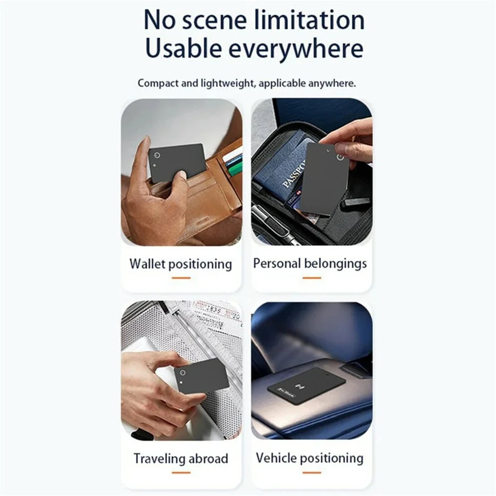 Smart Mini Tracker Anti Lost Device for iOS / Android Item Global Tracking Card Shape Finder SmartTag — view 7