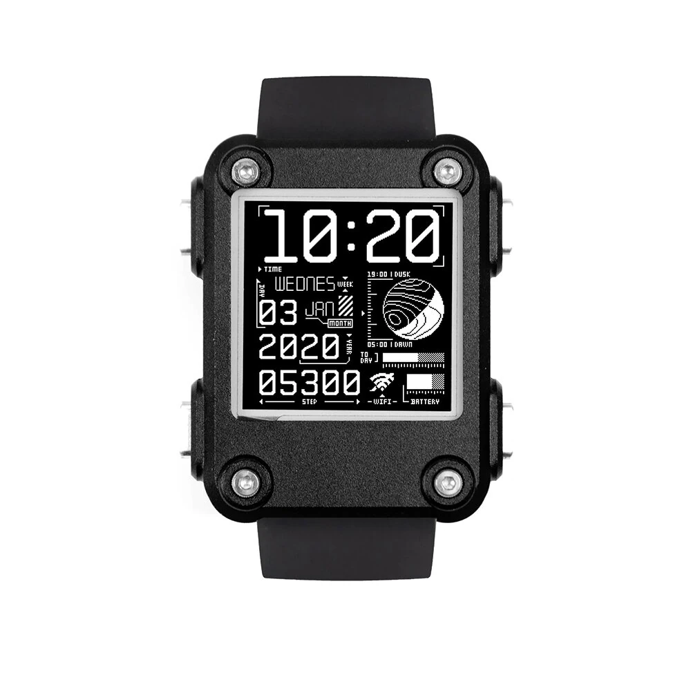 Smart Watch 2.0 PLUS Programmable Electronic Watch ESP32 Based Open Source E-Paper Display bluetooth Connectivity Real-Time Clock — view 2