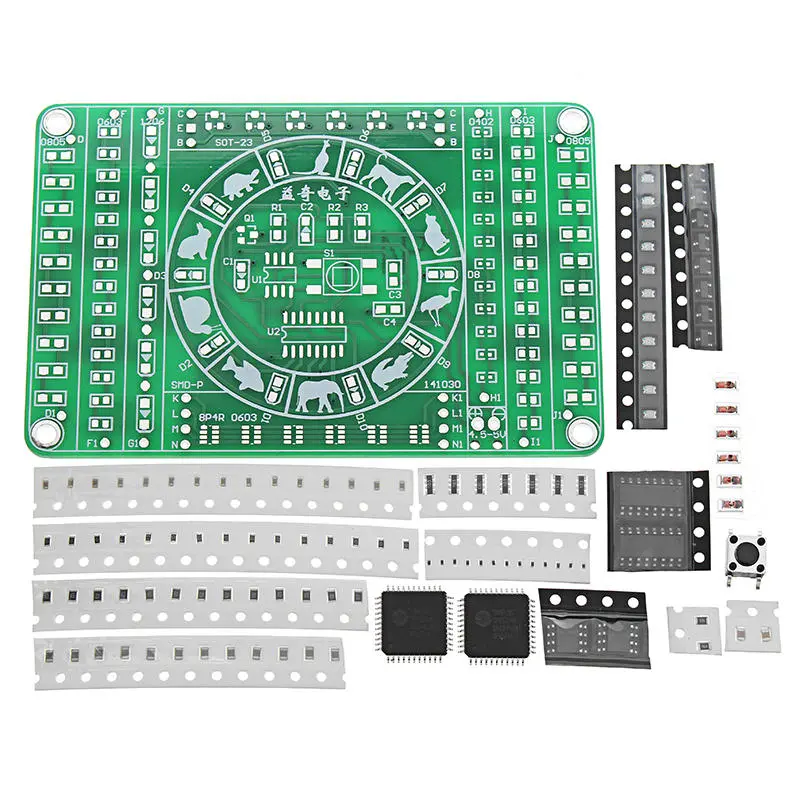 SMD Component Soldering Practice Board DIY Electronic Production Module Kit — image 1