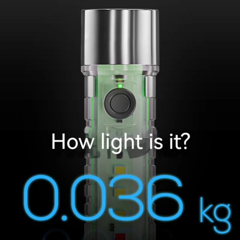 Smiling Shark SD-1221 Mini Flashlight LED Rechargeable Torchlight, Portable Torch with High Luminous Multifunctional keychain for Outdoor Camping Hiking — view 10