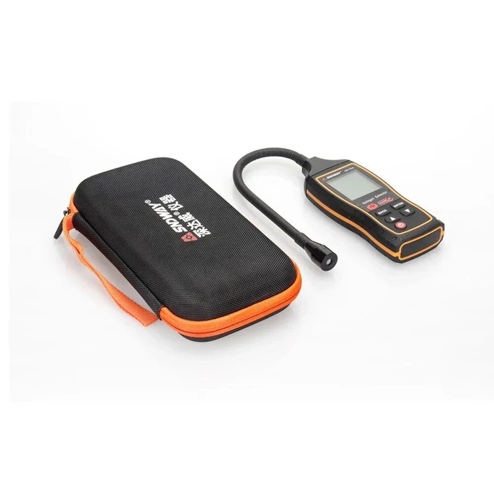 SNDWAY SW-743A Halogen Leak Detector for Car Refrigerants AC Freon CFC HCFC HFC LCD Display 1PPM Sensitivity 0-1000PPM Quick Response Adjustable Alarm — view 8