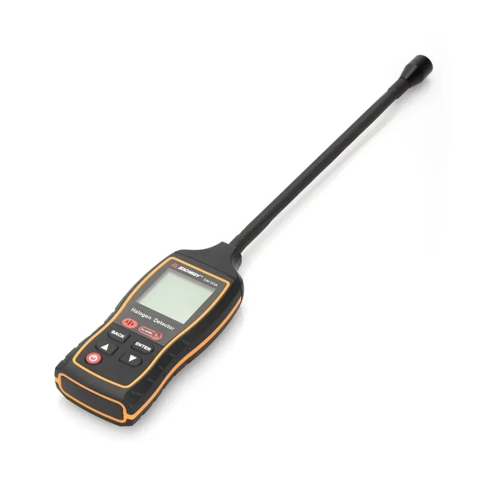 SNDWAY SW-743A Halogen Leak Detector for Car Refrigerants AC Freon CFC HCFC HFC LCD Display 1PPM Sensitivity 0-1000PPM Quick Response Adjustable Alarm — view 9