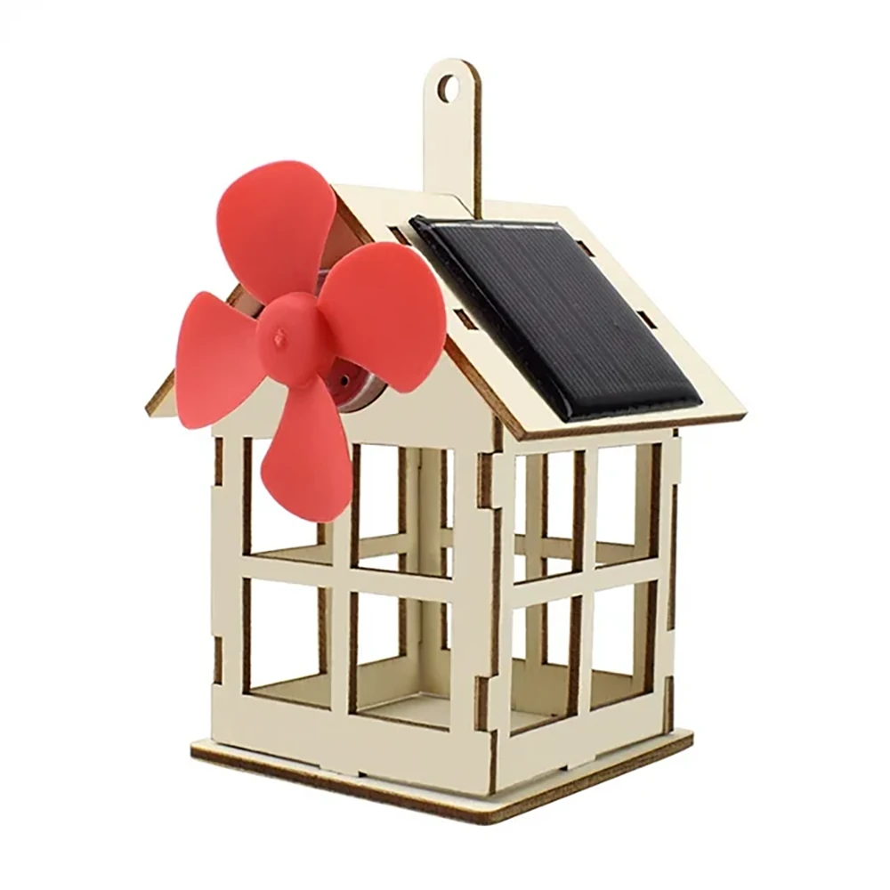 Solar Hut Windmill for Primary School Students Science Technology Small Production Experiment Children DIY Assembly Handmade Teaching Aids Building Toys — view 5