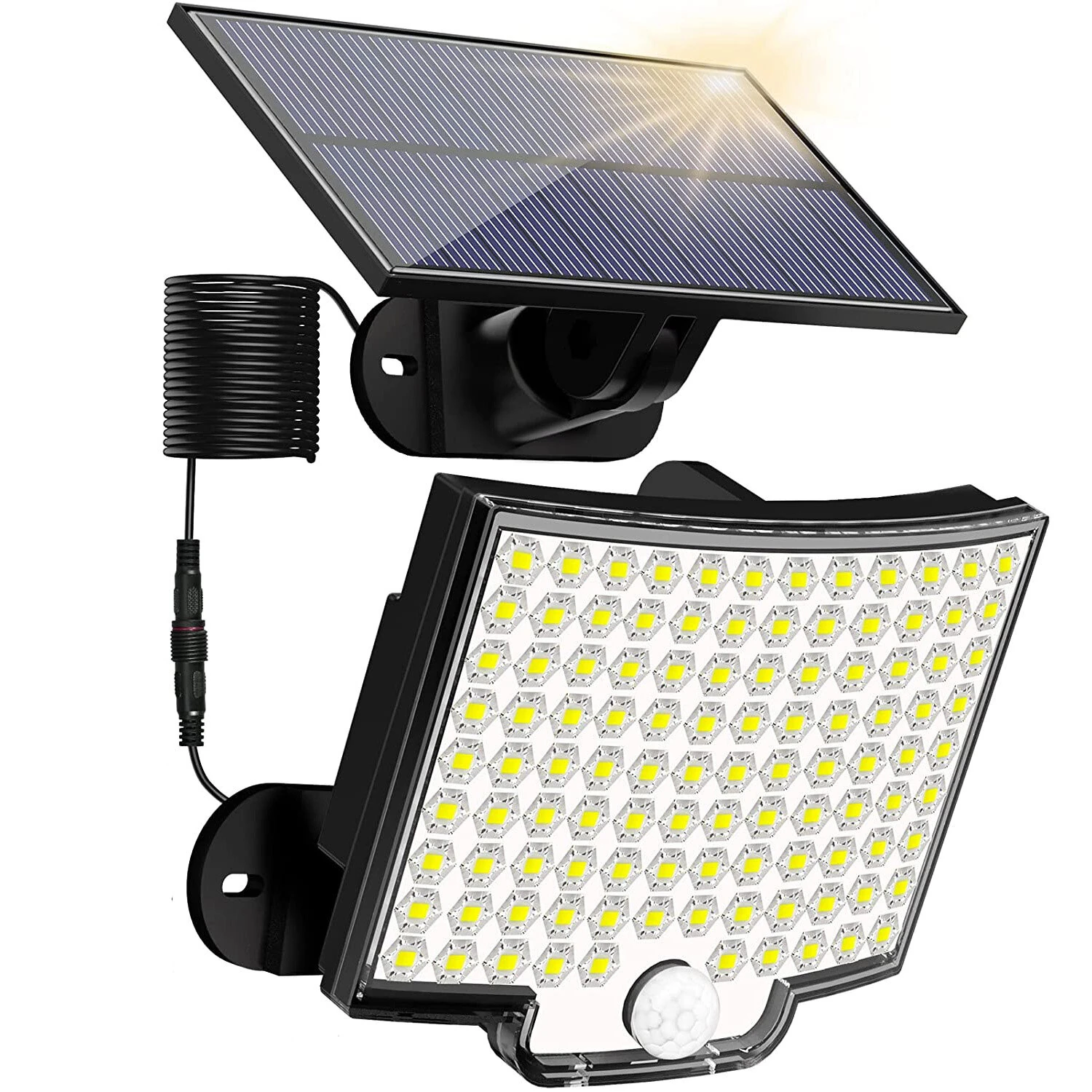Solar Light Outdoor 106 LED Super Bright Motion Sensor Solar Strong Power LED Garden Wall Lamp IP65 Waterproof 4 Working Modes — view 8