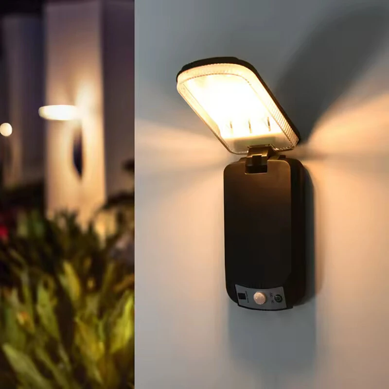 Solar Powered Outdoor Wall Light Remote Control Waterproof 3 Lighting Modes Energy Saving Balcony Garden Decoration Light — view 2