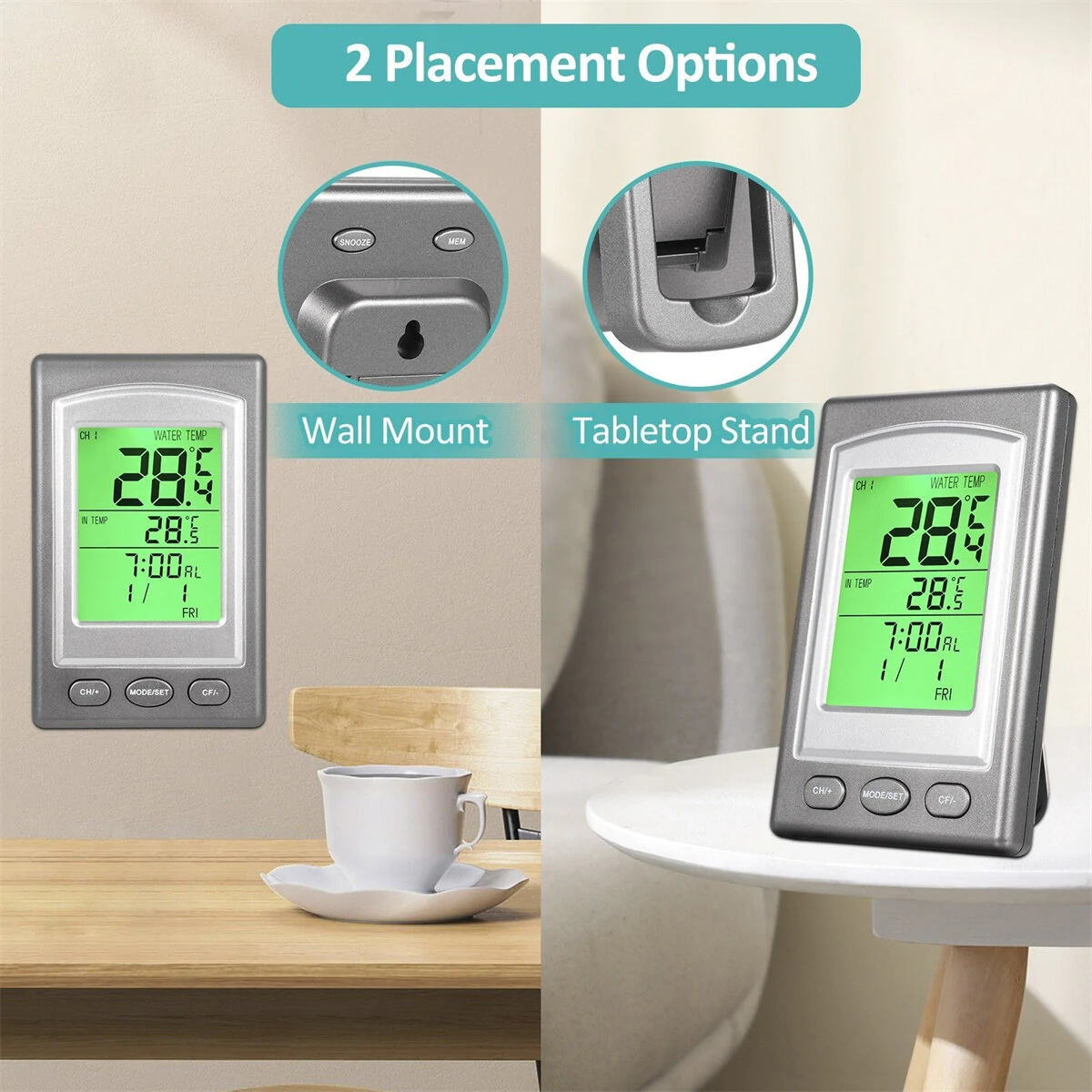 Solar-Powered Wireless Floating Pool Thermometer High Precision Sensor Long-Range Connectivity Easy Use Ideal for Pools Spas Hot Tubs Aquariums — view 6