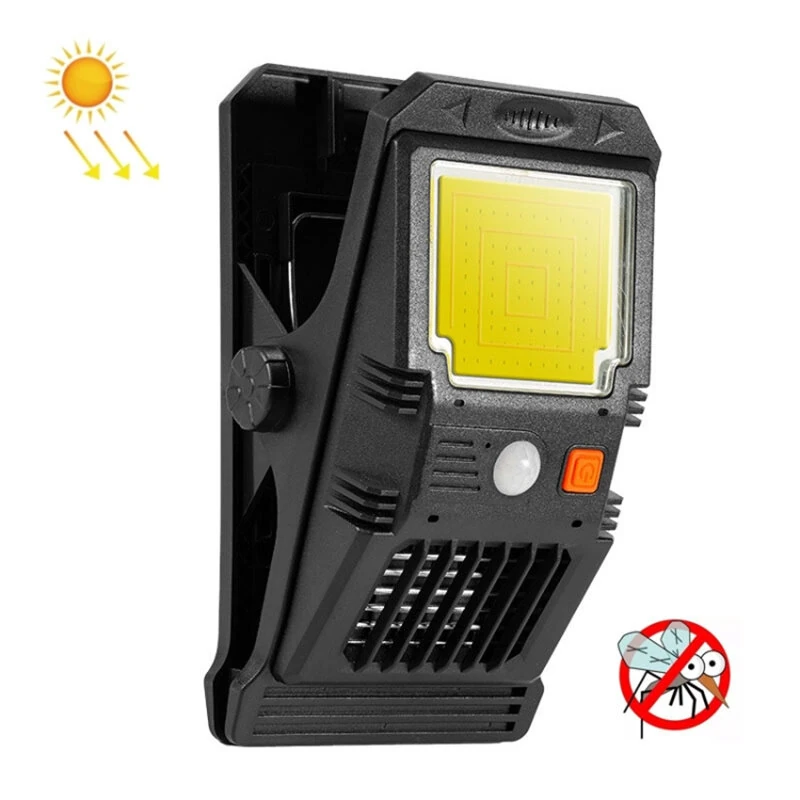 Solar Wall Lamp With Clip Motion Sensor Waterproof Portable Bug Killer LED COB Wall Light for Outdoor Courtyard — Pricio