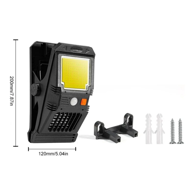 Solar Wall Lamp With Clip Motion Sensor Waterproof Portable Bug Killer LED COB Wall Light for Outdoor Courtyard — view 11