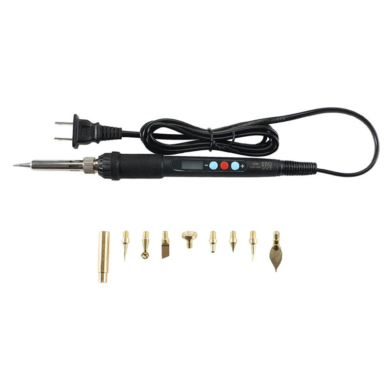 Soldering Iron Tip Kit 3D Printing Modify Finishing Tool Brass Thread Embedded Heat Insert Nut Iron Tip Heat Set Insert Tools — view 4