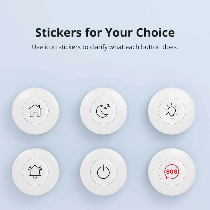 SONOFF SNZB-01P Zigbee3.0 Wireless Smart Switch Custom Button Action Two-way Control Smart Scene Control With Alexa Google Home — view 5