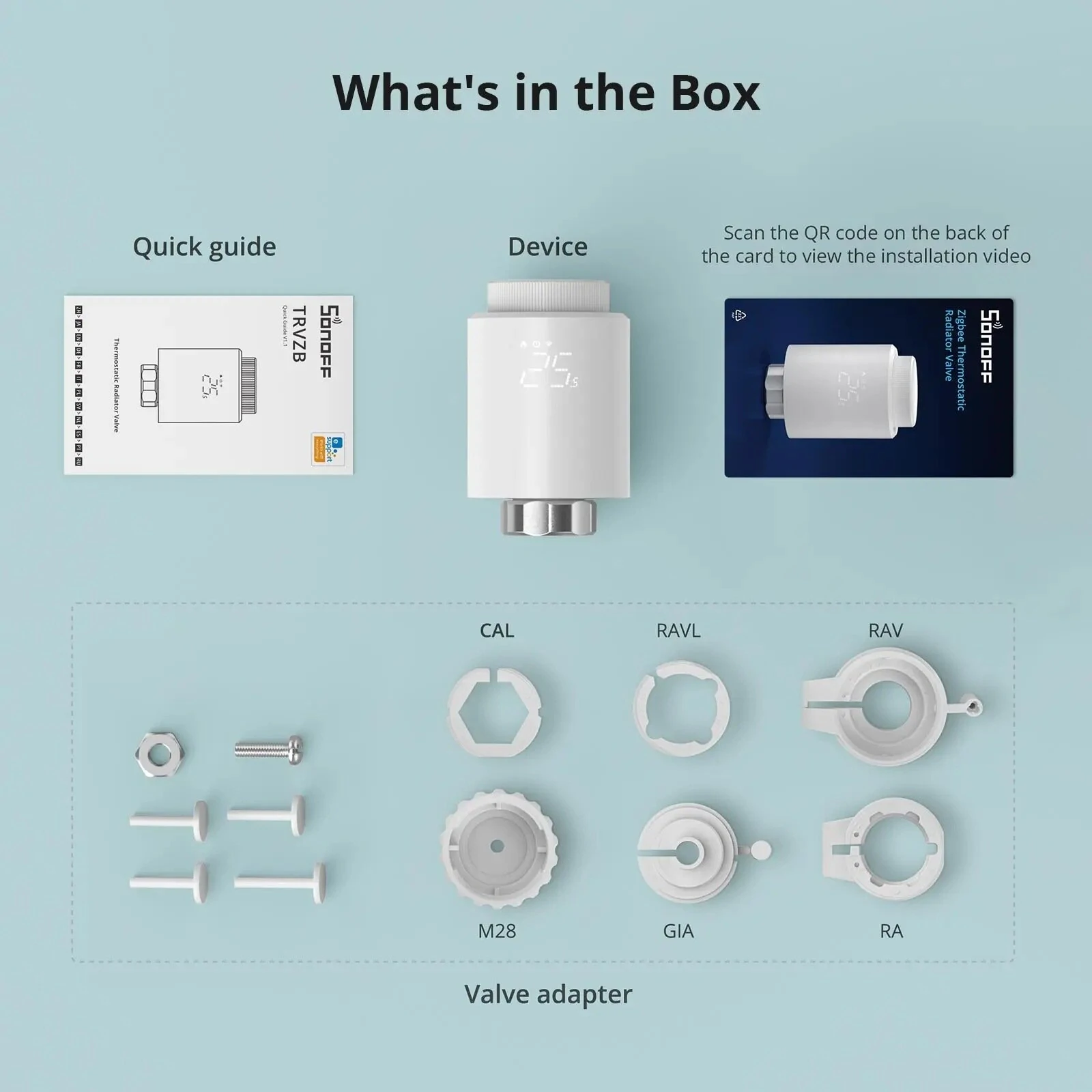 SONOFF TRVZB Smart Zigbe Thermostatic Radiator Valve Intelligent Thermostat Temperature Controller APP&Voice Control Work with Alexa Google Home — view 7