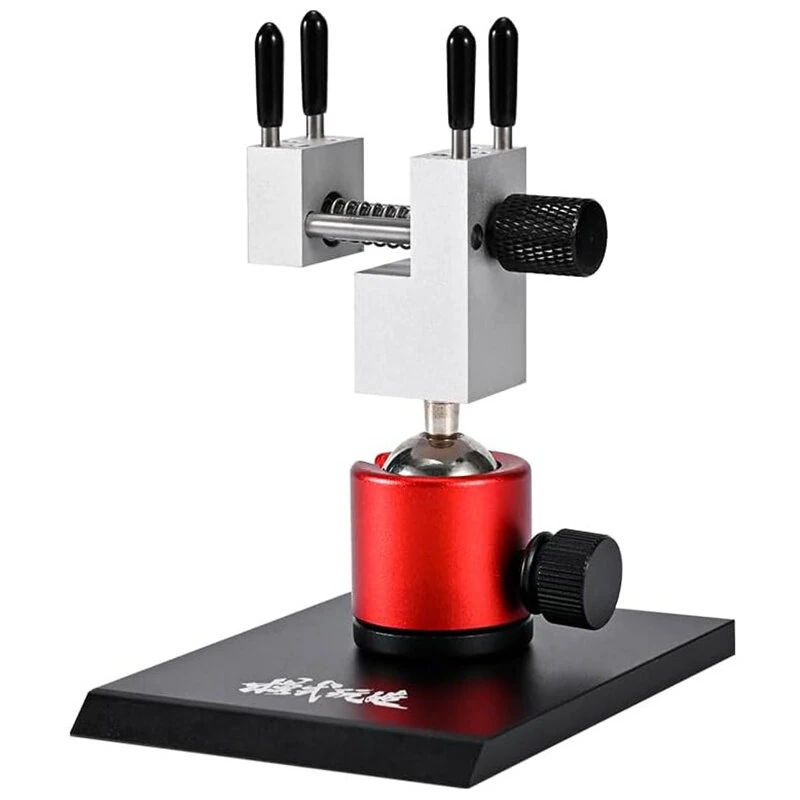 Spherical Rotating Bench Top Vise Metal Base 360 Degree Clamp Adjustable Silicone Protective Sleeves Ideal for Hobby Craft Jewelry Electronics Watch Model — Spherical