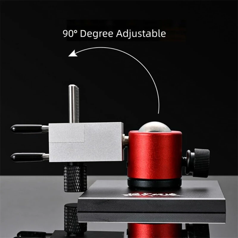 Spherical Rotating Bench Top Vise Metal Base 360 Degree Clamp Adjustable Silicone Protective Sleeves Ideal for Hobby Craft Jewelry Electronics Watch Model — view 3