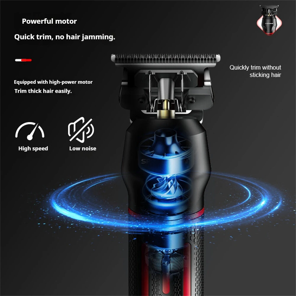 SPORTSMAN SM-750 Professional Hair Clipper Rechargeable Electric Trimmer with Smart Display Hair Clipper Electric Pro Barber Cordless HairCut Machine — view 4
