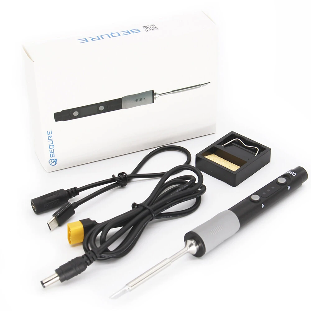 SQ-D60 60W Digital Soldering Iron Station DC12-24V Type-C Interface 100℃-400℃ Adjustable Temperature — view 10