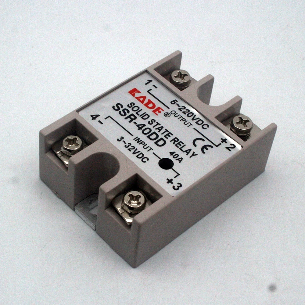 SSR -25DD/ 40DD DC Control DC SSR White Shell Single Phase Solid State Relay — view 3