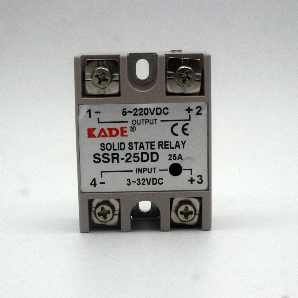 SSR -25DD/ 40DD DC Control DC SSR White Shell Single Phase Solid State Relay — view 4