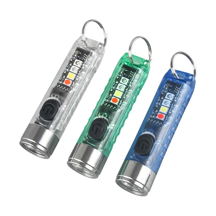 SST20 400LM Portable Mini Outdoor Key Chain Flashlight with Multi-light Source Side Light TYPE-C Rechargeable Multi-functional Mini LED Torch — view 10