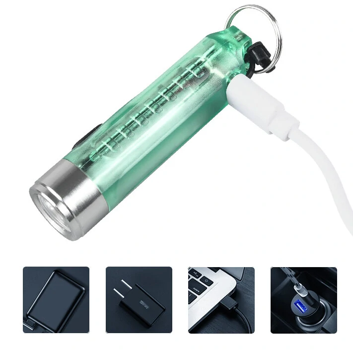 SST20 400LM Portable Mini Outdoor Key Chain Flashlight with Multi-light Source Side Light TYPE-C Rechargeable Multi-functional Mini LED Torch — view 8