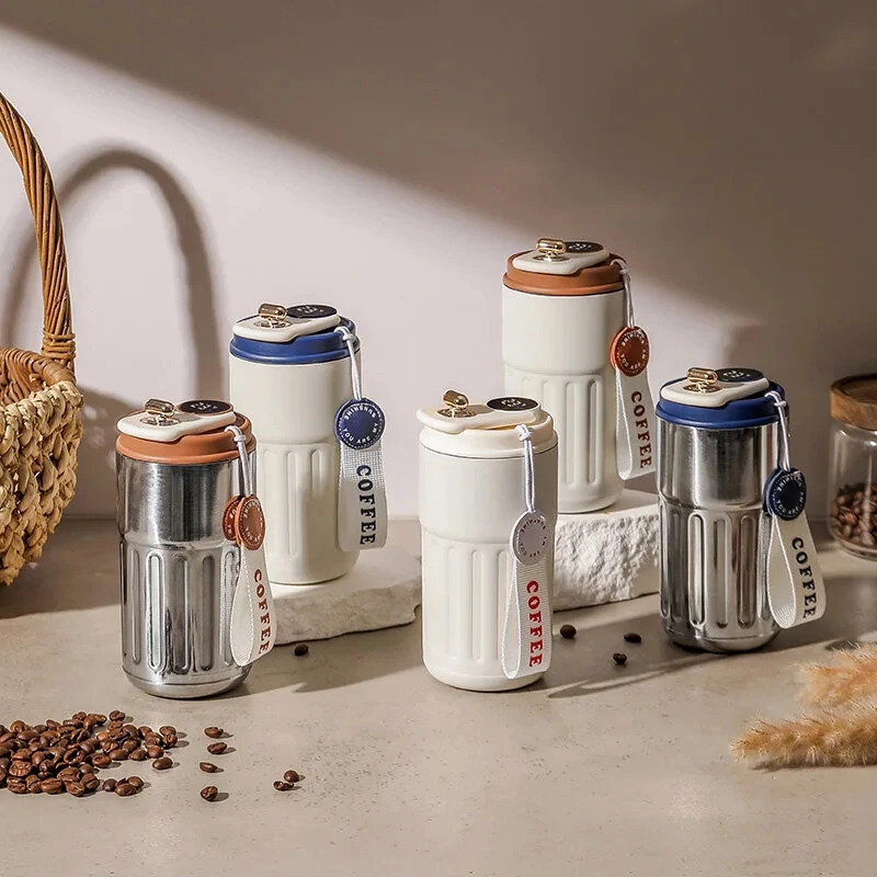Stainless Steel 316 Smart Thermal Cup with Intelligent Temperature Display 450ml Capacity Perfect Office Coffee Mug Portable with One-Button Flip-top Lid Ideal for Travel — view 6