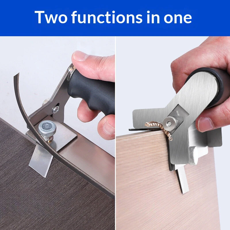 Stainless Steel Edge Trimmer Adjustable Multi Purpose Woodworking Tool Chamfering and Corner Rounding Tool Professional Sharp Alloy Blades — view 4