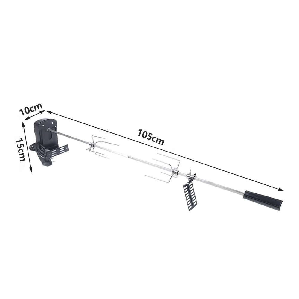 Stainless Steel Electric Barbecue Grill Barbecue Supplies Household BBQ Grill Barbecue Tool Set Automatic Barbecue Stick Outdoor Camping BBQ Barbecue Rack Kit — view 11