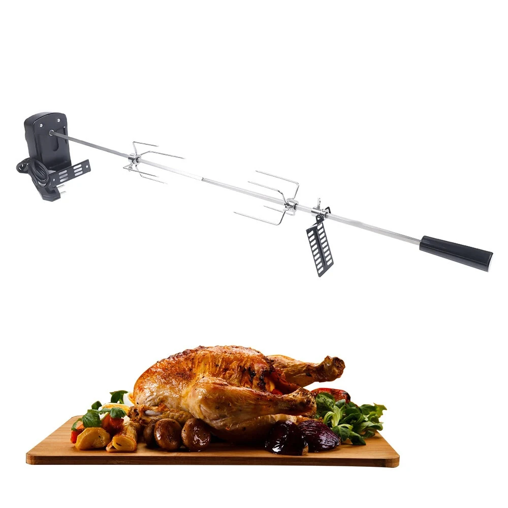 Stainless Steel Electric Barbecue Grill Barbecue Supplies Household BBQ Grill Barbecue Tool Set Automatic Barbecue Stick Outdoor Camping BBQ Barbecue Rack Kit — view 3